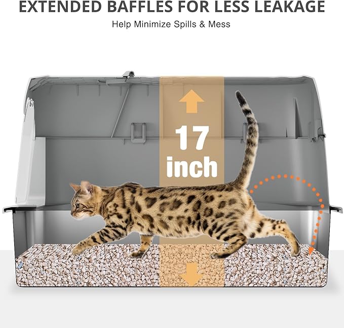 XXXL Stainless Steel Cat Litter Box - Image 4