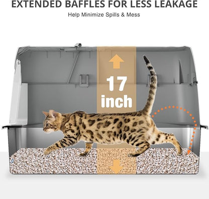 XXXL Stainless Steel Cat Litter Box - Image 4