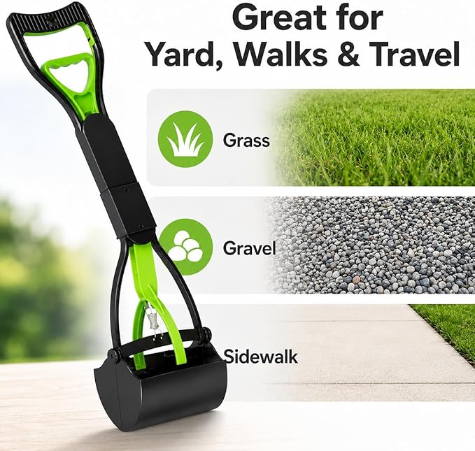 Portable Pooper Scooper for Dogs & Cats – Long Handle, Lightweight, Durable - Image 4