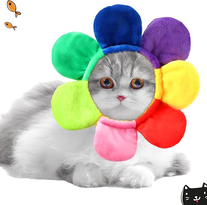 Weewooday 5 Pcs Cat Adorable Costume Bunny Hat - Image 5