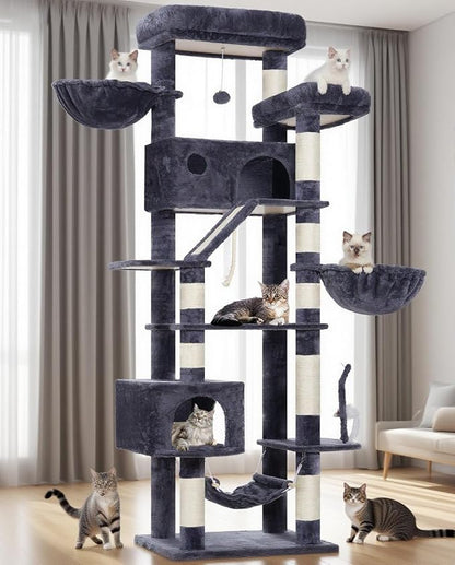 Gitelsnour Cat Tree for Large Cats, 78.7" Tall Cat Tower for Indoor Cats - Image 8