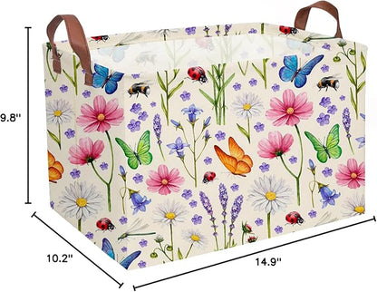 Essme Rectangular Basket, Flower Storage Basket - Image 7