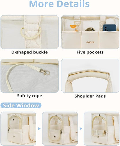 ONECUTE Dog Purse Carrier for Small Dogs Rabbit cat - Image 4