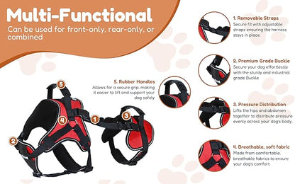 Doggie Stylz Multi-Functional Full-Body Lifting Dog Harness Vest, Designed - Image 3