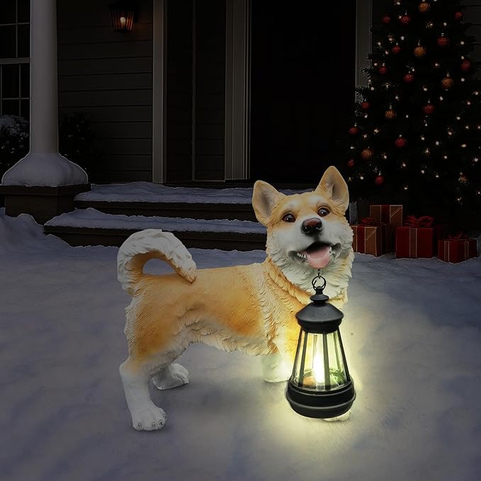 Corgi Dog Garden Statue - Image 9