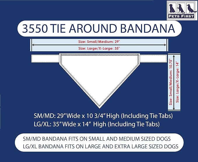 Pets First MLB New York Mets TIE Bandana, Large/X-Large. Dog Bandana Scarf Bib - Image 2