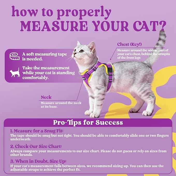 rabbitgoo Cat Harness and Leash Set, Escape Proof Vest Harness - Image 2