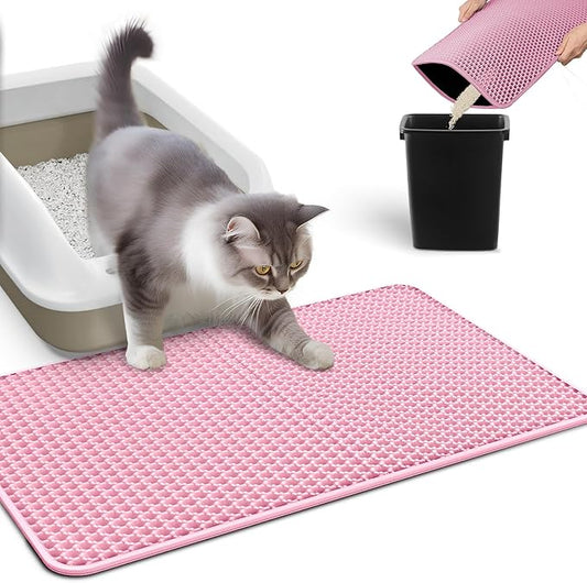 Cat Litter Mat - 23.2'' x 14.6'' Small Litter Trapping Mat, Waterproof by Powools