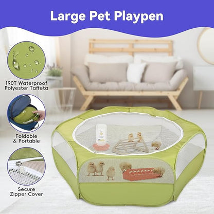 Pawaboo Chick Brooder Box for Chick Starter Kit, Brooder Pen/Chicken Supplies - Image 2