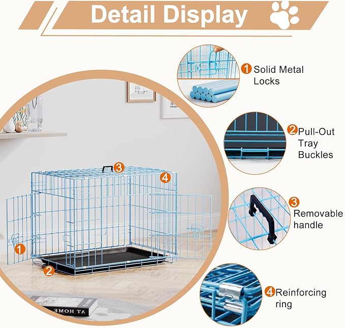 FDW 24inch Dog Crate Pet Cage - Image 3