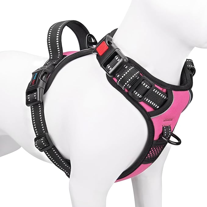 PHOEPET No Pull Dog Harness Medium Reflective Front Clip Vest by PHOEPET