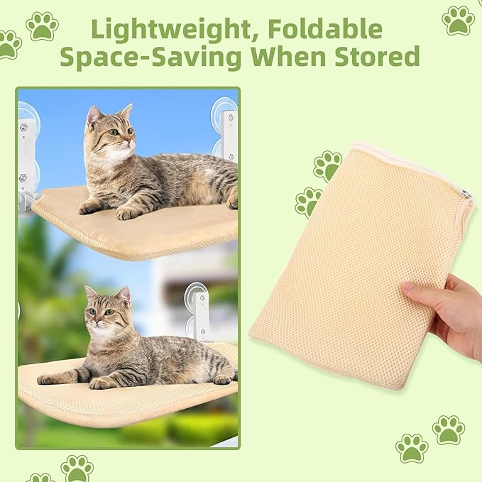 2PCS Replacement Cover for Cat Window Perch, L Size Cordless Cat Window Hammock - Image 5