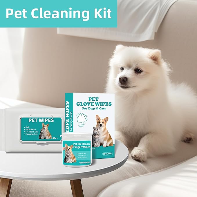 Pet Wipes 3-in-1 Kit for Dogs & Cats - Image 2