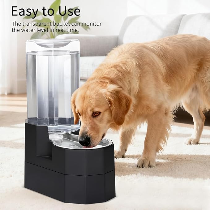 Sfozstra Black 8L Raised Gravity Pet Water Dispenser - Image 7