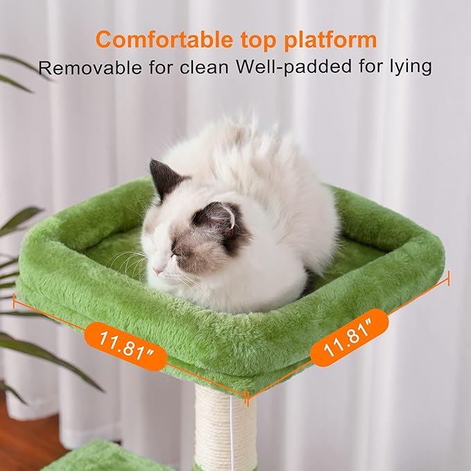 Heybly Cat Tree with Toy, Cat Tower condo - Image 8