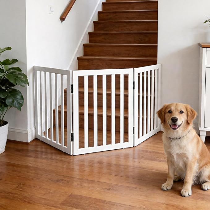 Dog Gate Indoor, Freestanding Dog Fence - Image 2