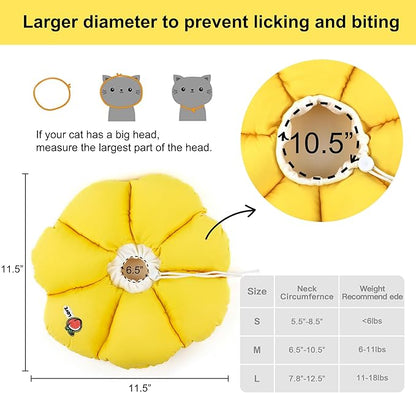 HiDREAM Cat Cone Collar, Cute Waterproof Elizabethan e Collar - Image 5