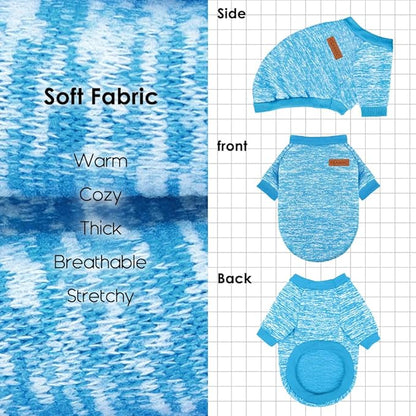 1 Pack Dog Sweaters for Small Dogs Girl Boy Winter Fleece Clothes Warm Soft Dog - Image 4