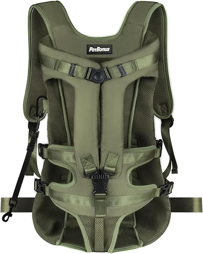 PetBonus Pet Front Dog Carrier Backpacks, Adjustable Pet Backpack, Legs Out by Petbonus