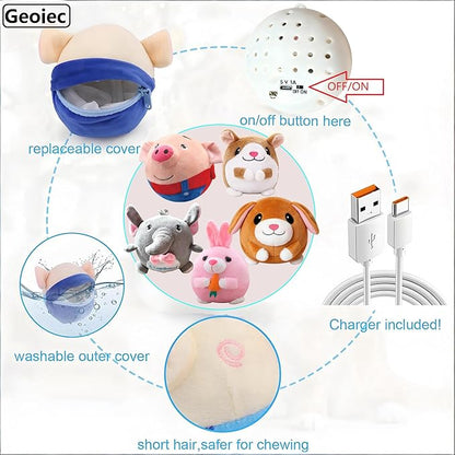 【2PCS】Interactive Dog Toys, Active Moving Pet Plush Toy - Image 8