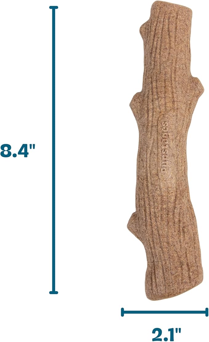 Pupstages Dogwood Dog Chew Toy, Made in the USA – Real-Wood Blend, Natural - Image 6