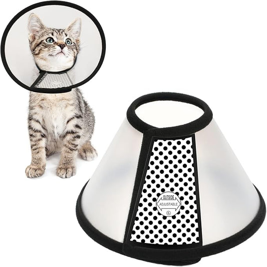 Depets Adjustable Recovery Pet Cone E-Collar by Depets