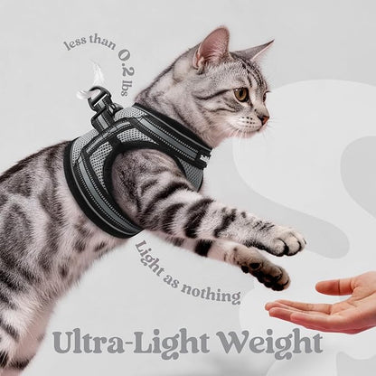 rabbitgoo Cat Harness and Leash, Step-in Escape Proof Kitten Harness Set - Image 6