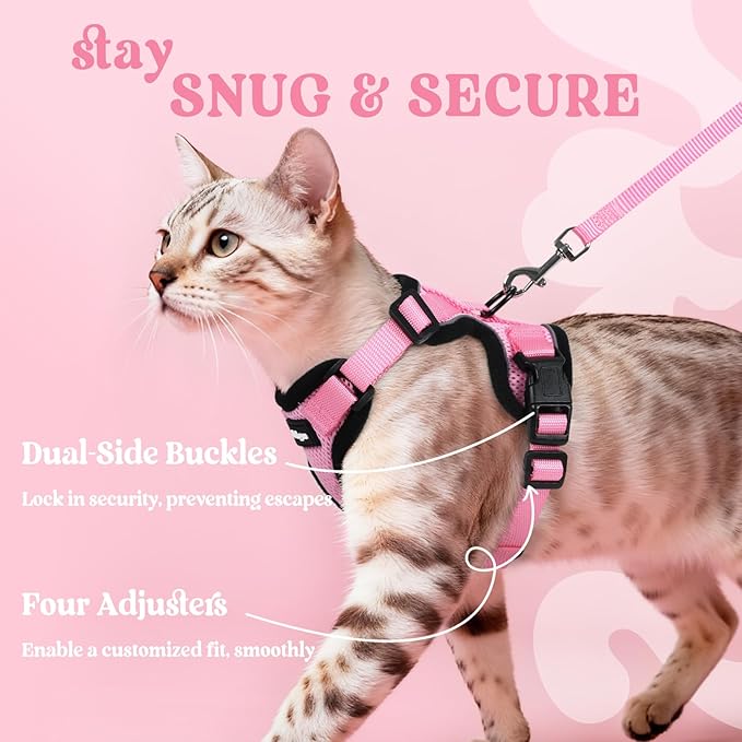 rabbitgoo Cat Harness and Leash Set, Escape Proof Kitten Harness - Image 6