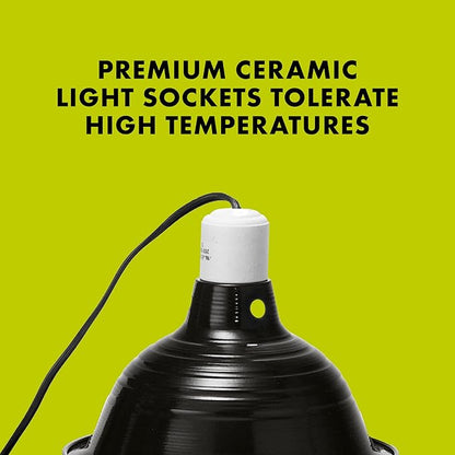 Zilla Pet Reptile Premium Heat Lamp Reflector Dome Fixture, 8.5 Inches - Image 3
