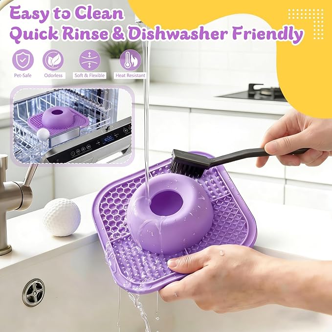 Slow Feeder Dog Bowls & Lick Mat - Image 6