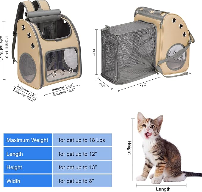 Expandable Pet Carrier Backpack - Image 2