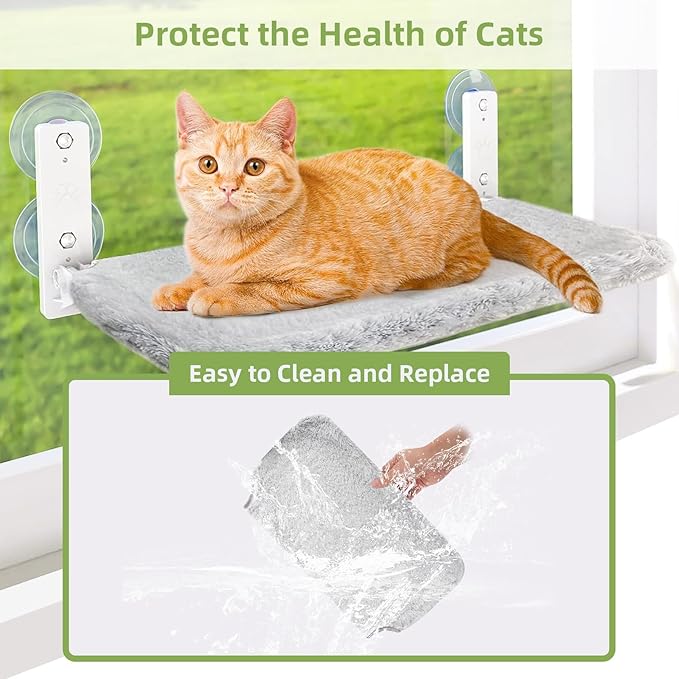 2PCS Replacement Cover for Cat Window Perch, L Size Cordless Cat Window Hammock - Image 4
