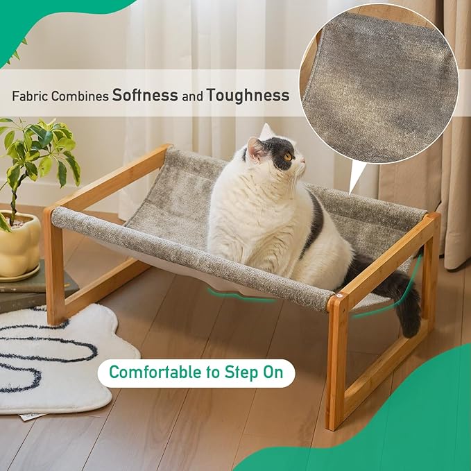 Kiplant Elevated Cat Bed, Large Hammock - Image 2