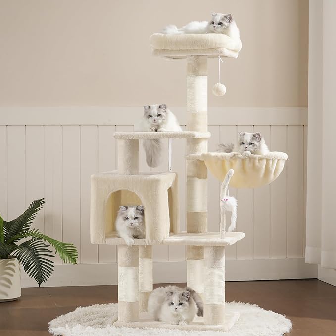 Heybly Cat Tree with Toy, Cat Tower condo - Image 8