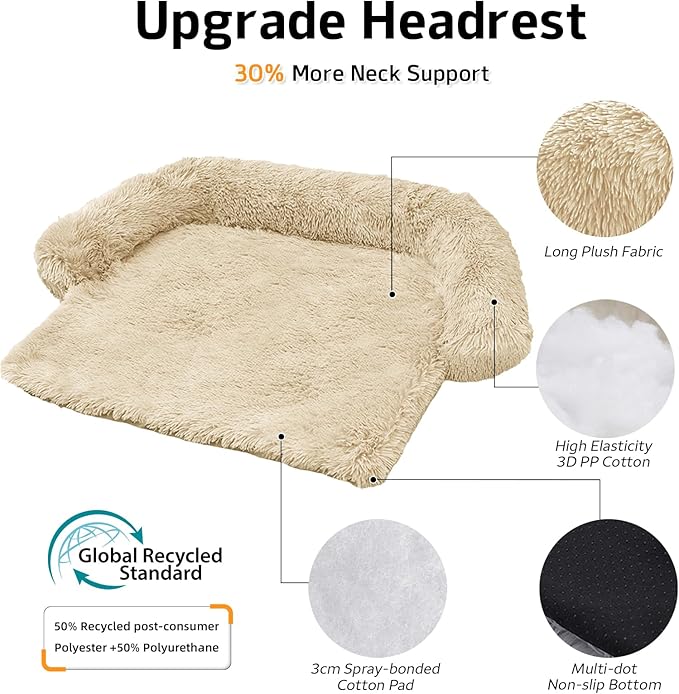 GGIB Calming Dog Bed Fluffy Plush Dog Mat - Image 2