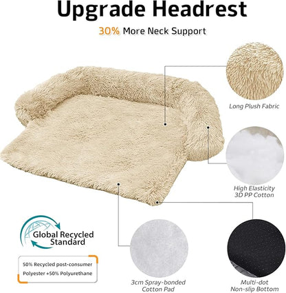 Calming Dog Bed Fluffy Plush Dog Mat - Image 2