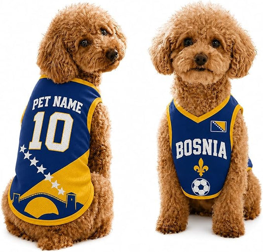 V-DECORPARKS Personalized Pet Soccer Jersey Custom Name Number Dog Cat Football by V-Decorparks