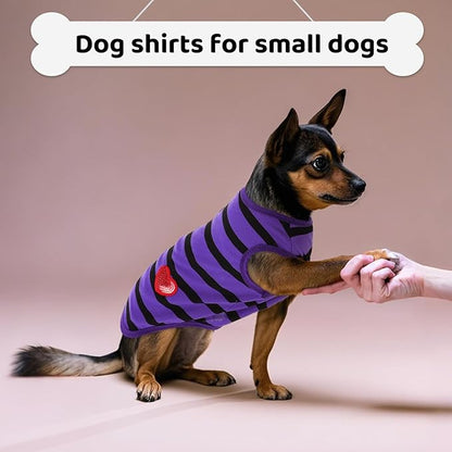 Dog Shirts for Large Dogs, Striped T-Shirts Pets Vest Pet Apparel Tee Shirts - Image 6