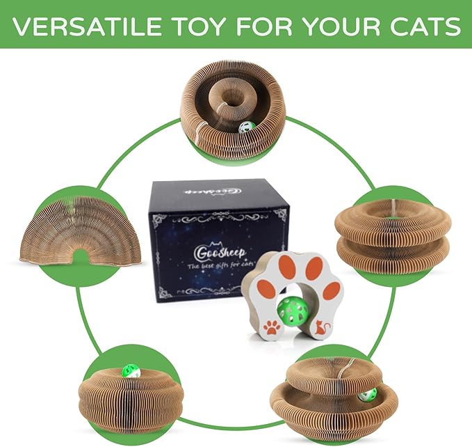 Goosheep 2Pack Kitty Kurlz Magic Organ Cat Scratching Board Kitty Curls - Image 8