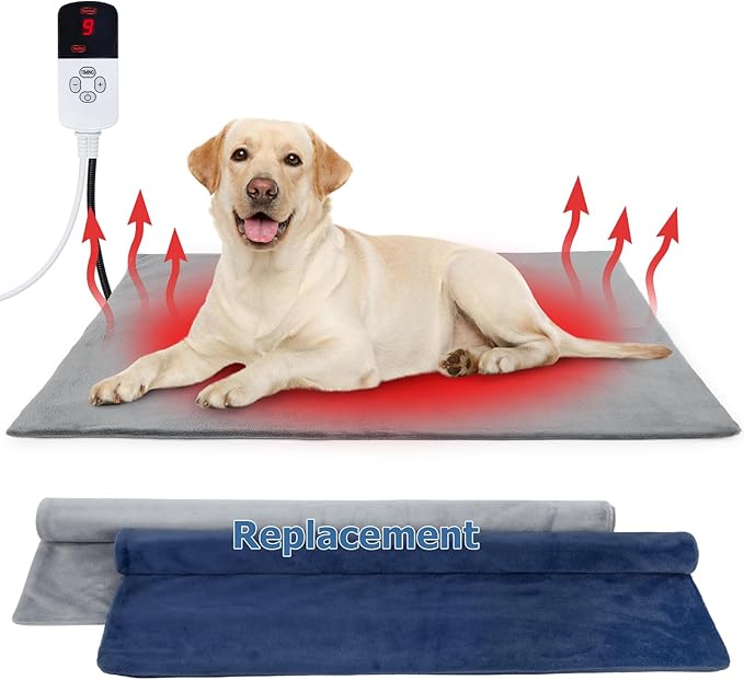 Dog Heating Pad Outdoor, Heated Dog Bed Indoor by Pakimishownow