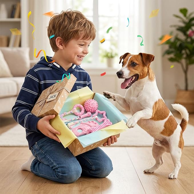 Puppy Chew Toys 6 Pack for Small Dogs, Teething Toys for Puppy Easy Clean - Image 7