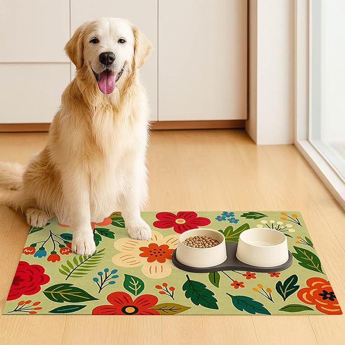 HOMETITUTE Pet Food Mat Spill-Proof Cat Mat - Image 3