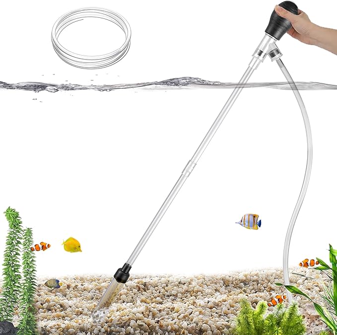 Carefree Fish Aquarium Gravel Cleaner 6Ft Hose Fish Tank Water Changer Sand by CarefreeFish