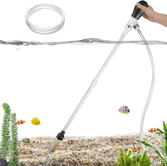 Carefree Fish Aquarium Gravel Cleaner 6Ft Hose Fish Tank Water Changer Sand by CarefreeFish