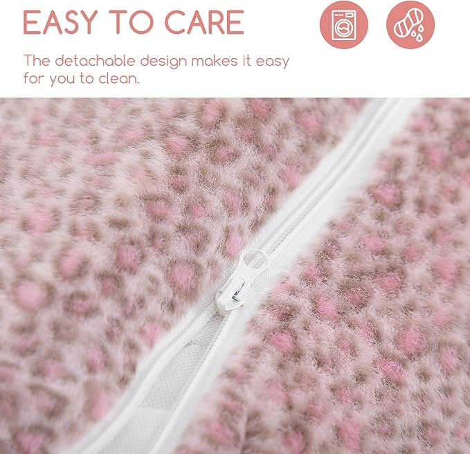 Hollypet Cat Bed Fluffy Plush Multifunctional Double-Layer Machine Washable - Image 7