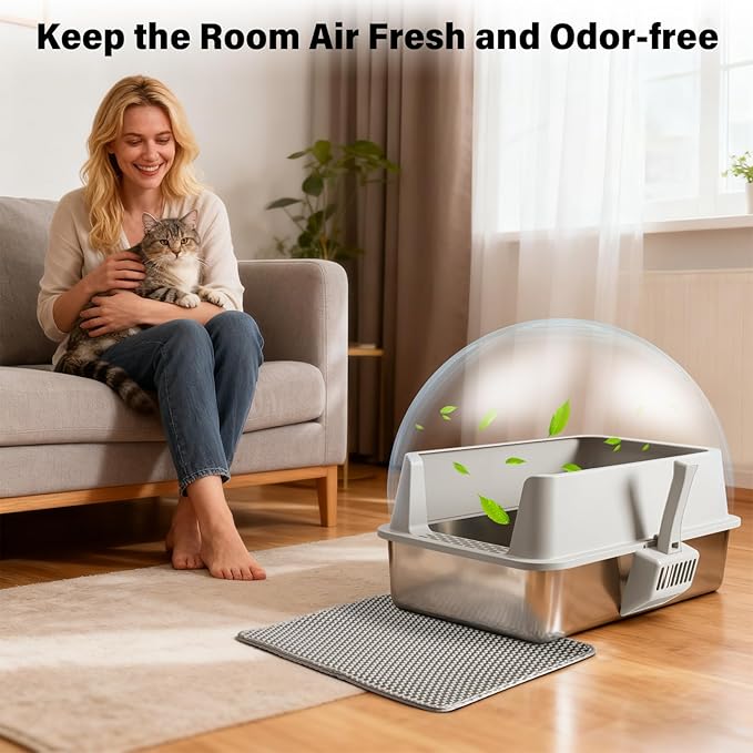 Stainless Steel Cat Litter Box - Image 4