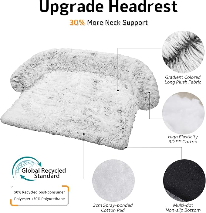 GGIB Calming Dog Bed Fluffy Plush Dog Mat - Image 2