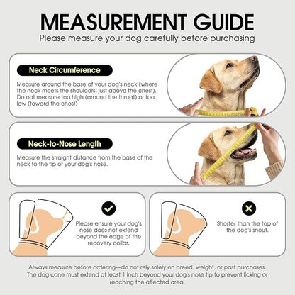 Dog Cones for Large Dogs, Soft Pet Cone Stop Licking After Surgery, Adjustable - Image 7