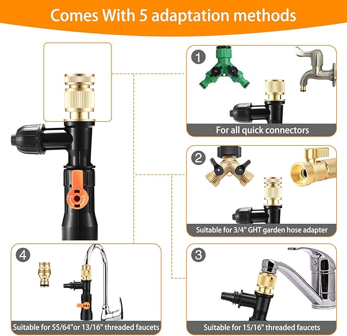 enomol Gravel Vacuum for Aquarium Water Changer Fish Tank Cleaning Tools - Image 4