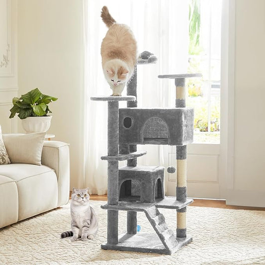 DUMOS 54 Inch Cat Tree Tower, Indoor Multi-Level Pet House by DumosLifestyle